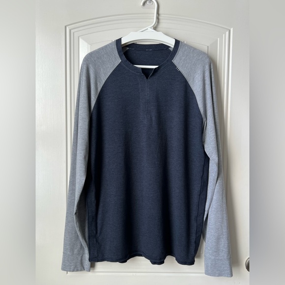 Lululemon Bodhi Long Sleeve L Heathered Inkwell Grey Vitasea - Picture 4 of 16